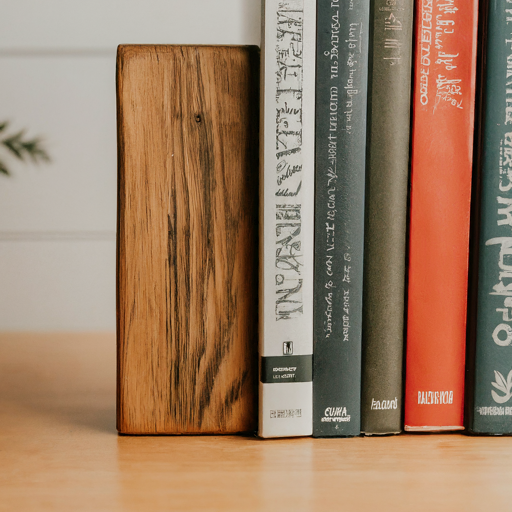 DIY Wood Bookends